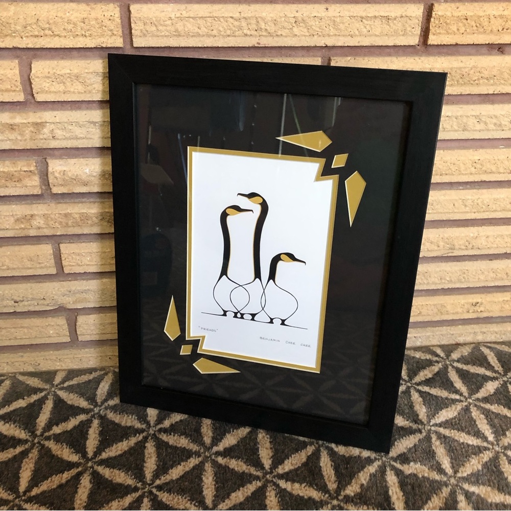 "Friends" Framed Art Card - Benjamin Chee Chee - Native Art - Woodland Indian